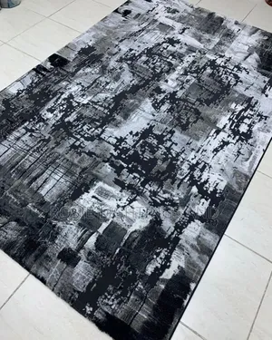 Remodel Black Grey Abstract Glam Turkey Rug (5’×7′)