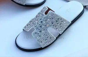 Quality Stoned Hermes Slippers