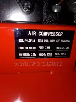 500l Air Compressor 12.5bar 7.5kw 10hp With 100% Copper Motor