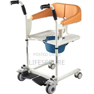 Hydraulic Patient Transfer Chair (With Table Top, Cushion, Safe Belt)