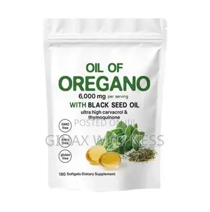 Oil of Oregano Softgels With Black Seed Oil (180 Softgels)
