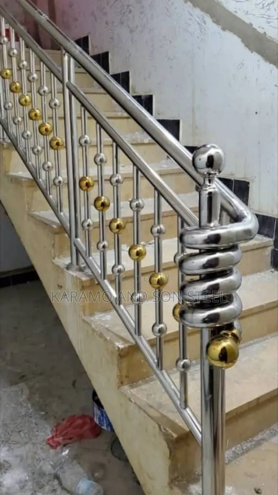 Stainless Railing Silver Colour