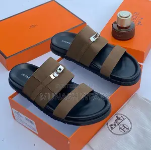 Hermes Leather Slipers 40-46