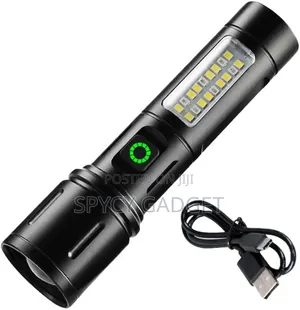 Long Range Super Bright Rechargeable Cob Flashlight
