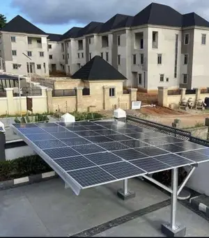 Fabrication of Solar Car Port ,Solar Steel Structure