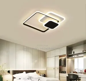 Abs + Metal Ceiling Light Minimalist Bedroom Lamp 3-Color Dimmable