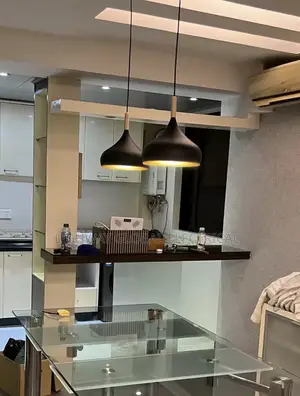 Kitchen Simple Pan Gold and Black Pendant Light