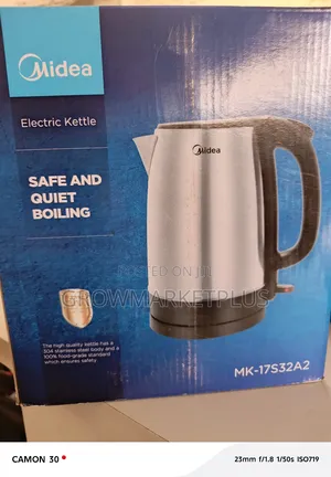 Midea Electric Kettle Mk‐17s32a2 – 1.7l Stainless Steel