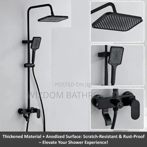 Quality Black Shower Set