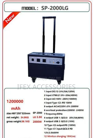 Obupower Portable Power Station (2000w)