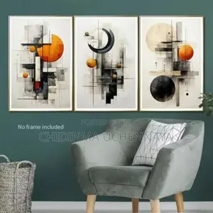 3pcs Set Framed Modern Minimalist Canvas Art