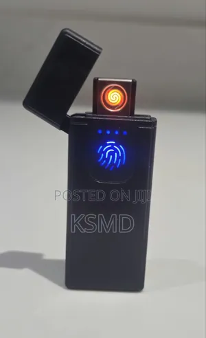Black Windproof Electric Rechargeable Flameless Lighter