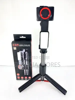 C09 Ai Gimbal Stabilizer Selfie Stick Tripod With Detachable Light