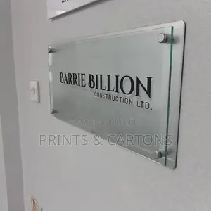 Glass Signage Branding