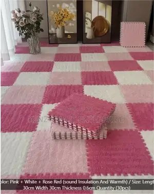 Washable Puzzle Carpet Tiles, Soft Eva Floor Mat for Office Home