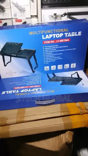 Multifunctional Laptop Table With Built-in Cooling Fan