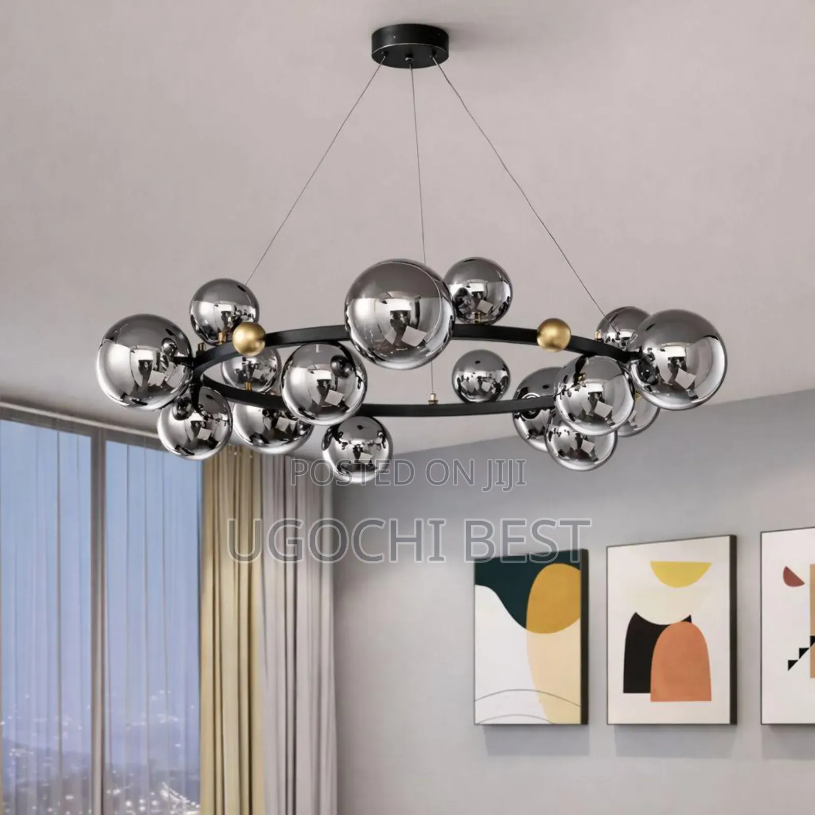 Modern Black Chandelier Light
