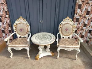 Luxury Royal Classic Balcony Chair Set (2 Chairs + Center Table)