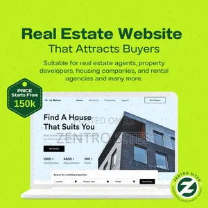 Real Estate Website Design With Property Listing