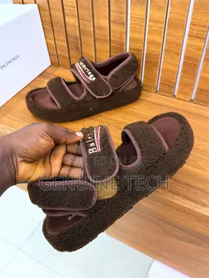 Balenciaga Furry Sandals