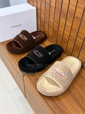 Balenciaga Furry Slippers