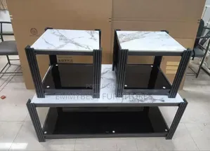 Quality Marble Top Center Table Set.