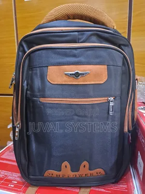 Black and Brown Hppower Laptop Backpack