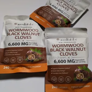 Wormwood, Black Walnut, Cloves for Parasite Cleanse -240 Softgel