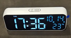 White Digital Smart Clock