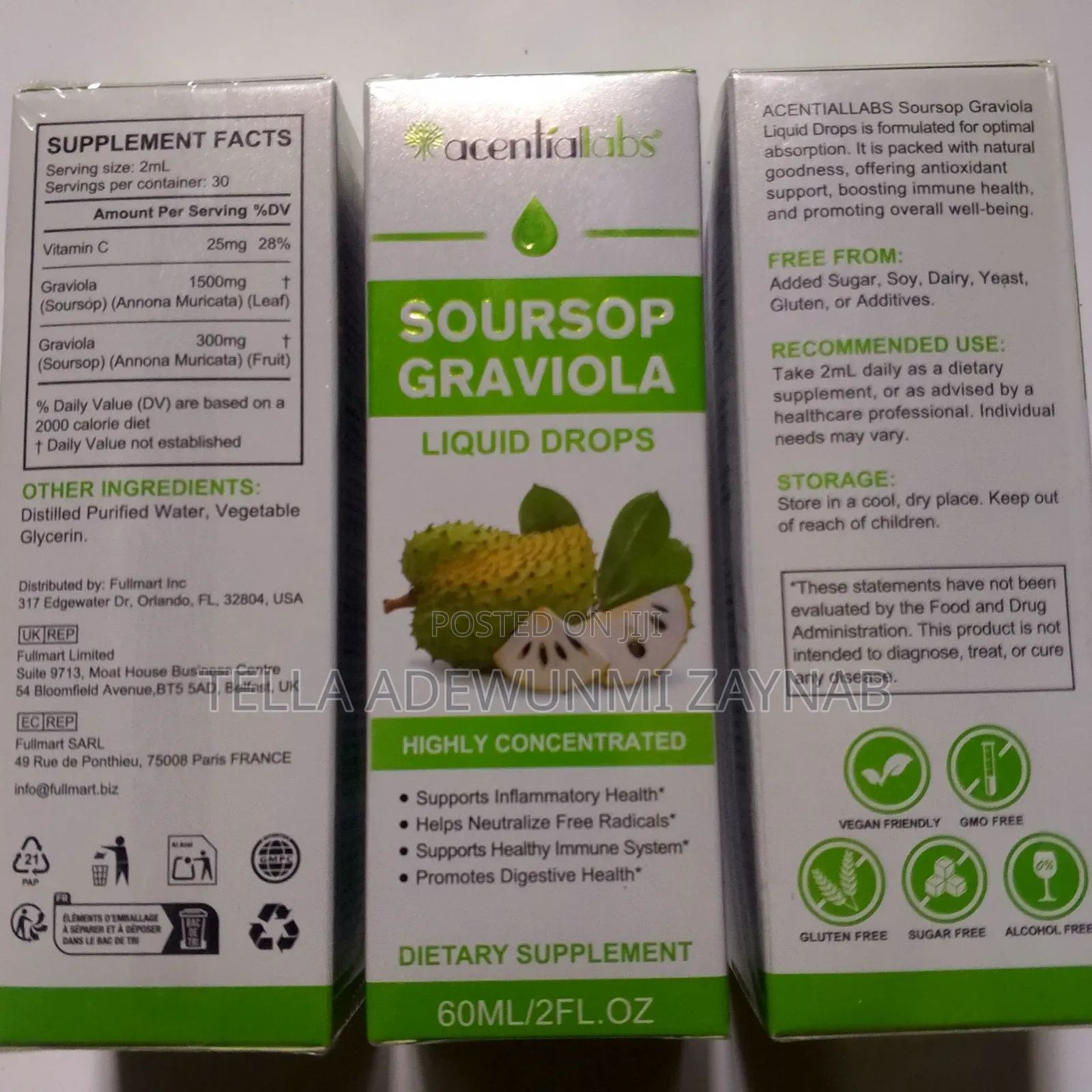Soursop Graviola Drops Boost Immunity -60ml