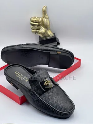 Gucci Half Shoes Black/Brown Size 40-46