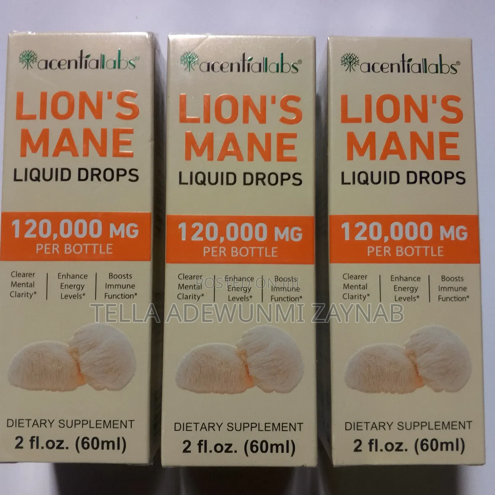 Lion Mane Drops - Boost Brain Function 60ml