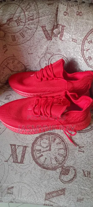 Classy Red Sneakers Size 39