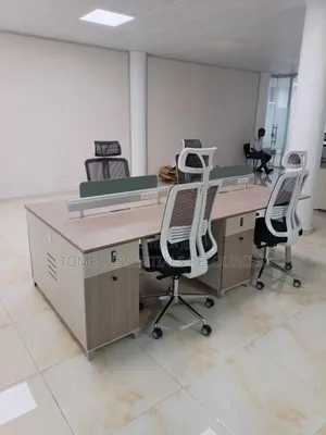 Imported Quality 4 Seaters Workstation And Chairs