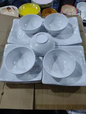 12pcs Ceramic Unbreakable Plate