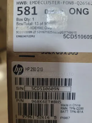 New Laptop HP 250 G10 8GB Intel Core i5 SSD 512GB
