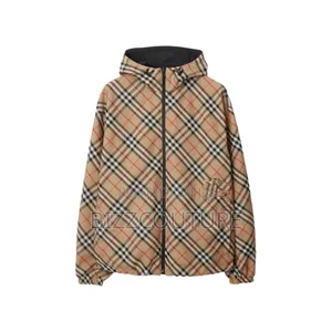 Original Burberry Reversible Check Hoodies Available in Store