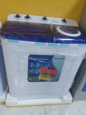 Unmatched 10kg Power: Polystar Twin Tub Washing Machine