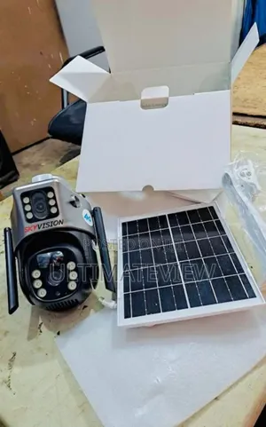 Smart Solar CCTV Camera 8mp Dual Lens Simcard