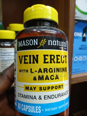 Mason Natural Vein Erect With L Arginine Maca X 80 Capsules