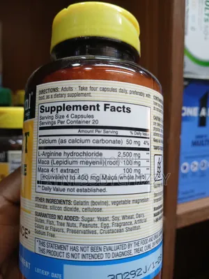 Mason Natural Vein Erect With L Arginine Maca X 80 Capsules