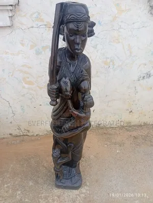 Wood Sculpture Artwork Image
