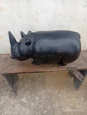 Rhino Wooden Sculpture