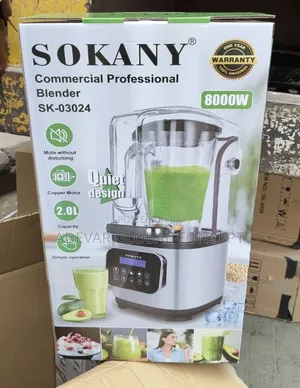 2l Sokany 8000w Heavy Duty Sound Proof Professional Blender