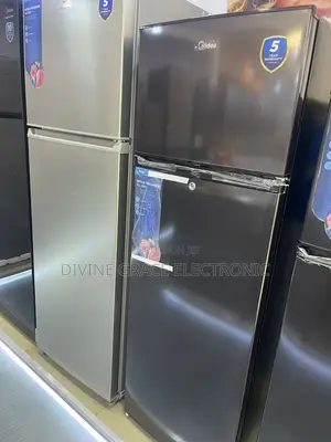 Brand New Black Midea Double Door Refrigerator