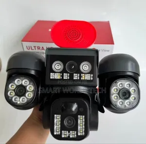 Surveillance Security Camera Triple Lens With 4g Network and Alarm