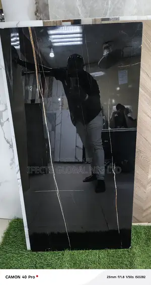 Black Glozy Floor Tiles