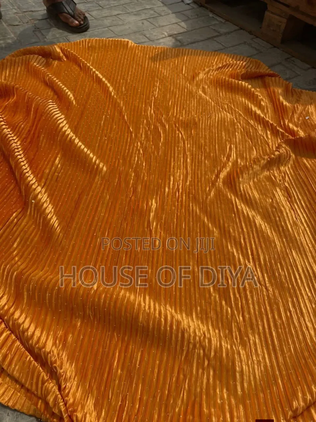 Stone Pleated Plain Sunray