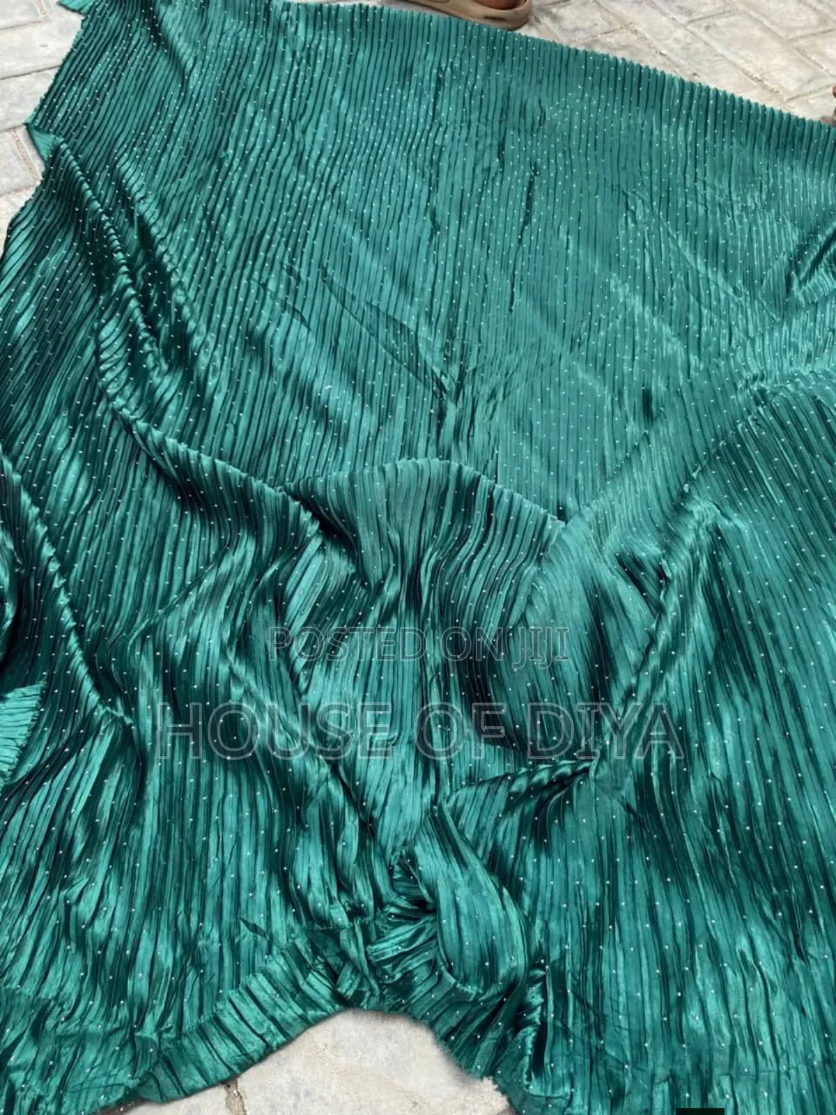 Stone Pleated Plain Sunray