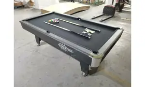 8ft Black Foreign Snooker Table With Double Accessories